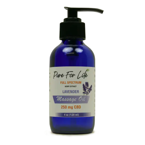 Pure For Life 250 mg Hemp Extract Massage Oil