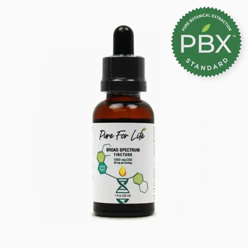 Pure For Life™ 1000 mg Broad Spectrum Hemp Tincture 1 oz pbx