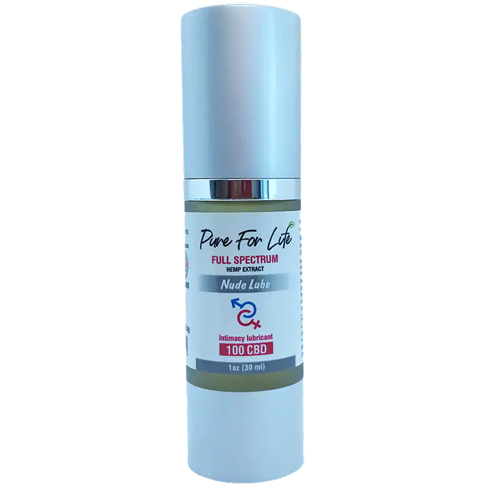 Pure For Life™ 100mg CBD Nude Lube – Natural Full Spectrum CBD Lubricant