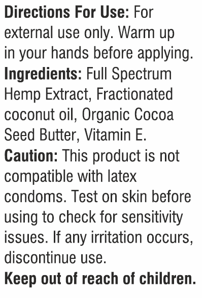 Pure For Life™ CBD Nude Lube – Natural Full Spectrum CBD Lubricant