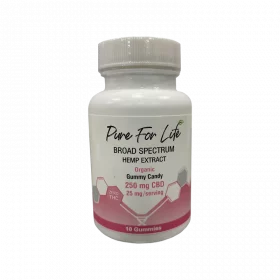 Pure for Life Organic Broad Spectrum CBD Gummies 25mg