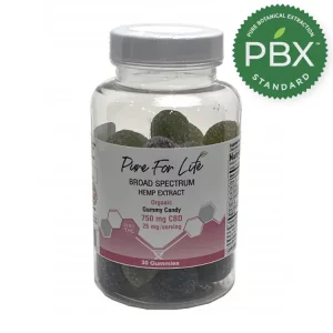 Pure for Life Organic Broad Spectrum CBD Gummies 25mg-high-quality-cbd-PBX