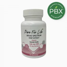 Pure for Life™ Organic Broad Spectrum CBD Gummies -10mg