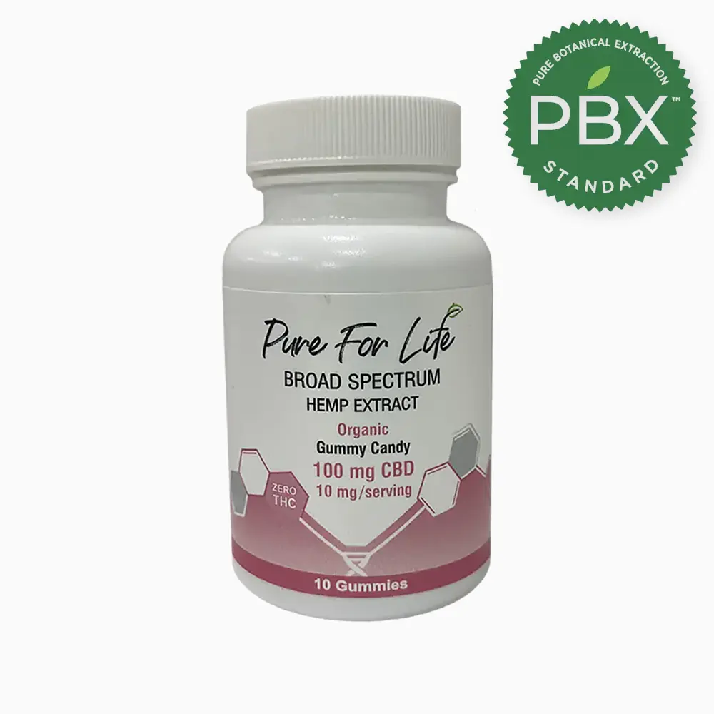 Pure for Life™ Organic Broad Spectrum CBD Gummies -10mg