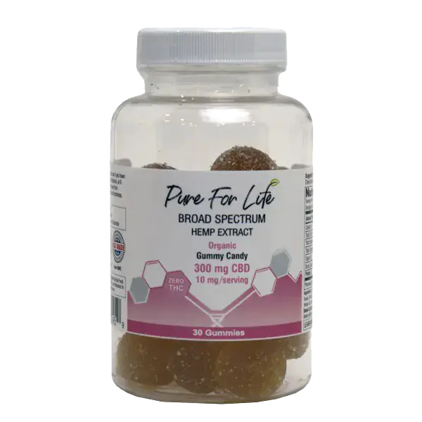 Pure for Life™ Organic Broad Spectrum CBD Gummies