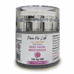 Pure for life Rose Facial Moisturizer with 150Mg CBD
