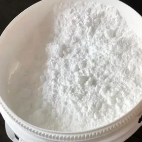 white powder from hemp made isolate in the form of terpene