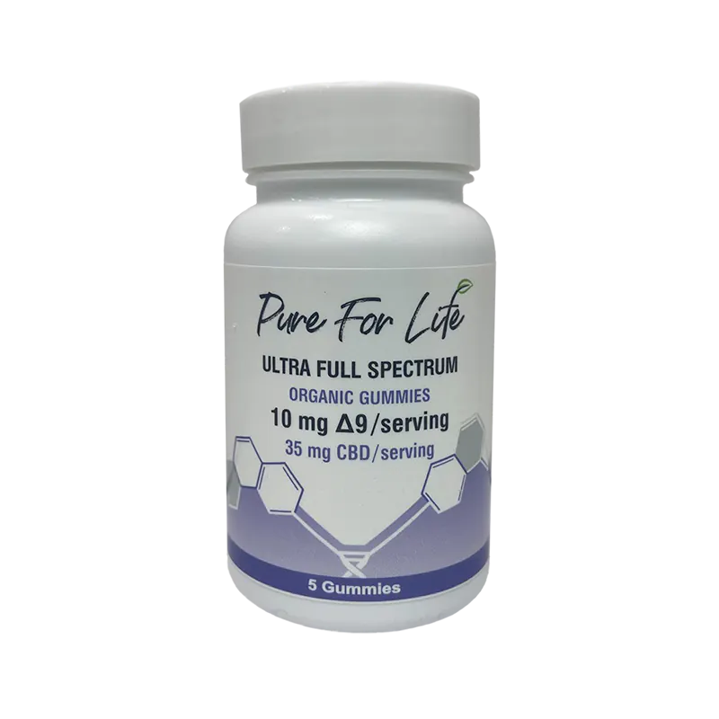 Pure for Life™ Organic Full Spectrum CBD & THC Gummies 500mg CBD + 100mg THC