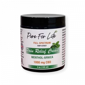 Pure For Life 1000 mg Pain Relief Cream - 4 oz Jar