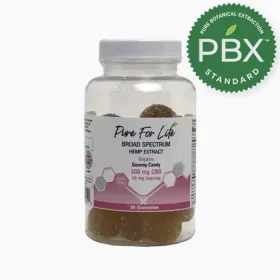 Pure for Life Organic Broad Spectrum CBD Gummies - Pure botanical extraction