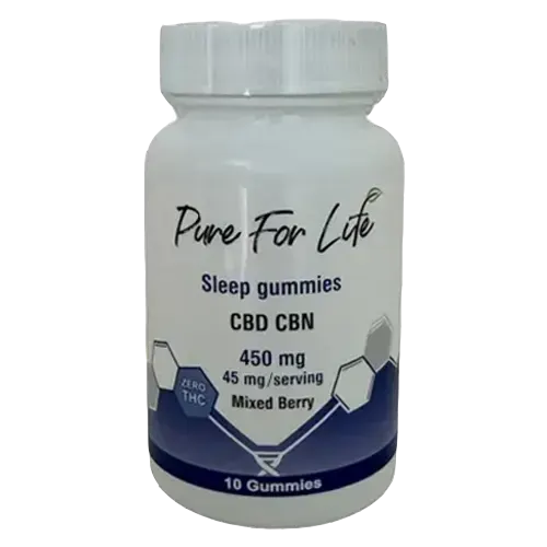 Pure for Life Sleep Gummies 45 mg CBD + 45 mg CBN